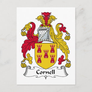 Cartão Postal Cornell Family Crest