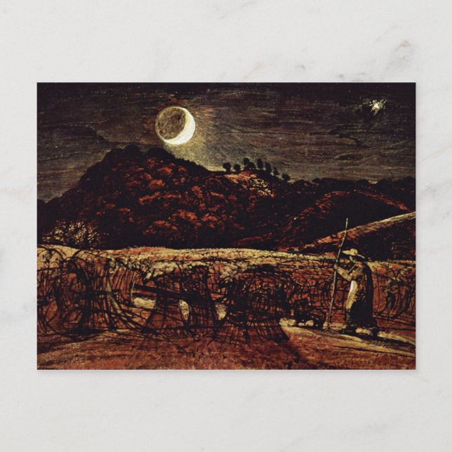 Cartão Postal Cornfield No Luar De Palmer Samuel (Frente)