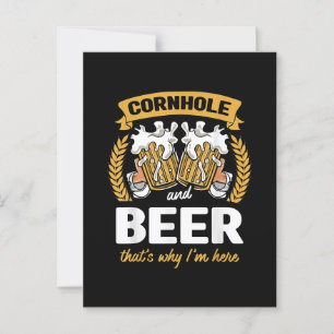 Cartão Postal Cornhole E Cerveja É Por Isso Que Estou Aqui Cornh
