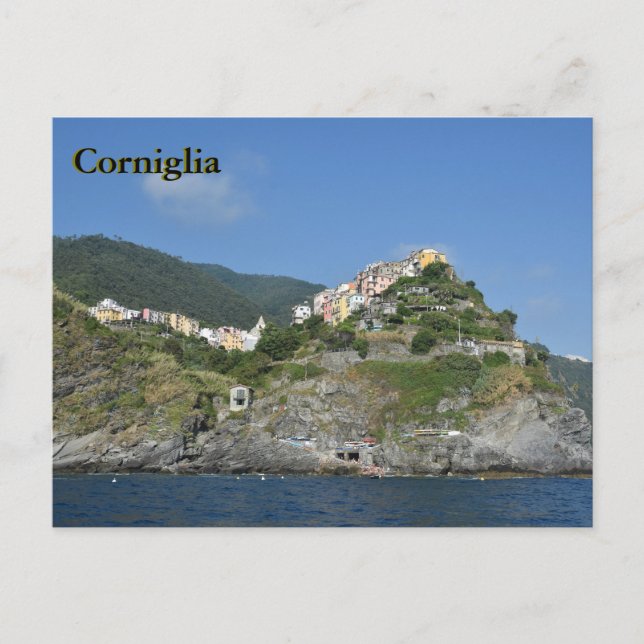 Cartão postal Corniglia (Frente)