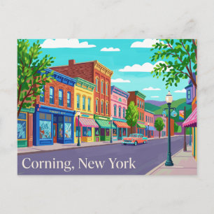 Cartão Postal Corning, Nova York, EUA