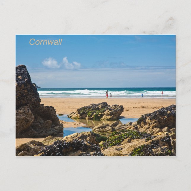 Cartão Postal Cornish Beach (Frente)