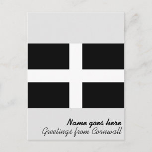 Cartão Postal Cornish Flag (Cornwall) (Condado de England, Reino