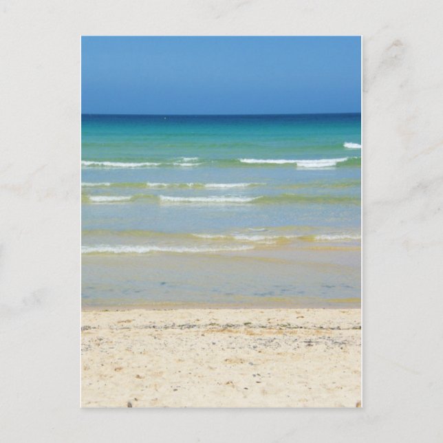 Cartão Postal Cornish Waves (Frente)