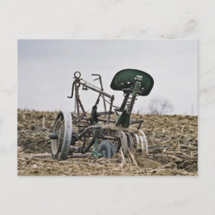 Cartão Postal Corno de Milho Amish no Cartaz de Campo