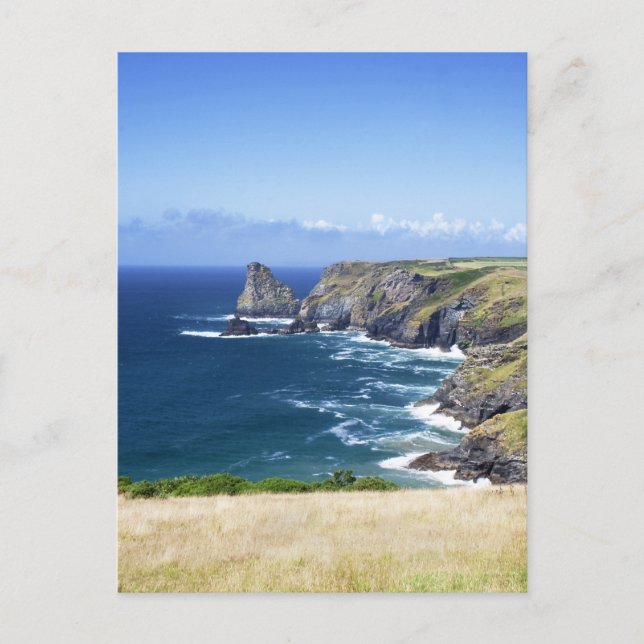 Cartão Postal Cornwall - Benoath Cove (Frente)