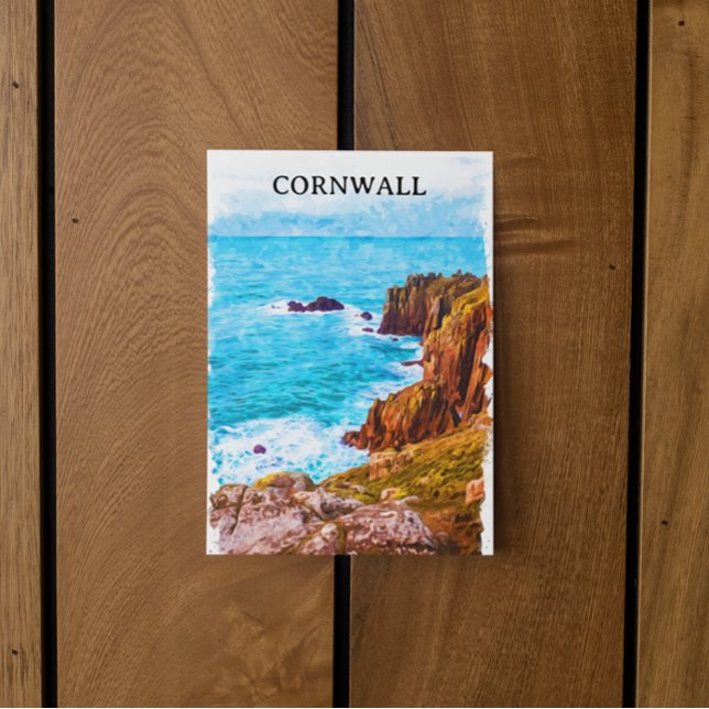 Cartão Postal Cornwall England UK Coastal Scenery (cornwall england coastal scenery postcard)