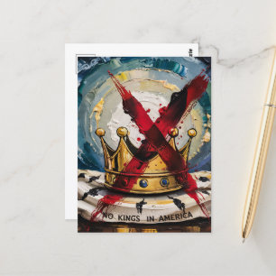 Cartão Postal Coroa cruz e sem reis na América