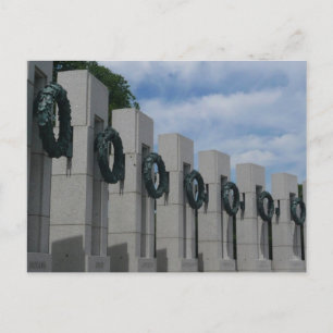 Cartão Postal Coroa de Flores do Memorial da Segunda Guerra Mund
