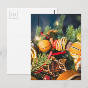 Cartão Postal Coroa de Natal