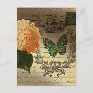 Cartão Postal Coroa francesa Hydrangea