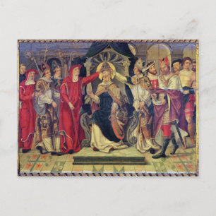 Cartão Postal Coroação do Papa Celestino V  em agosto de 1294