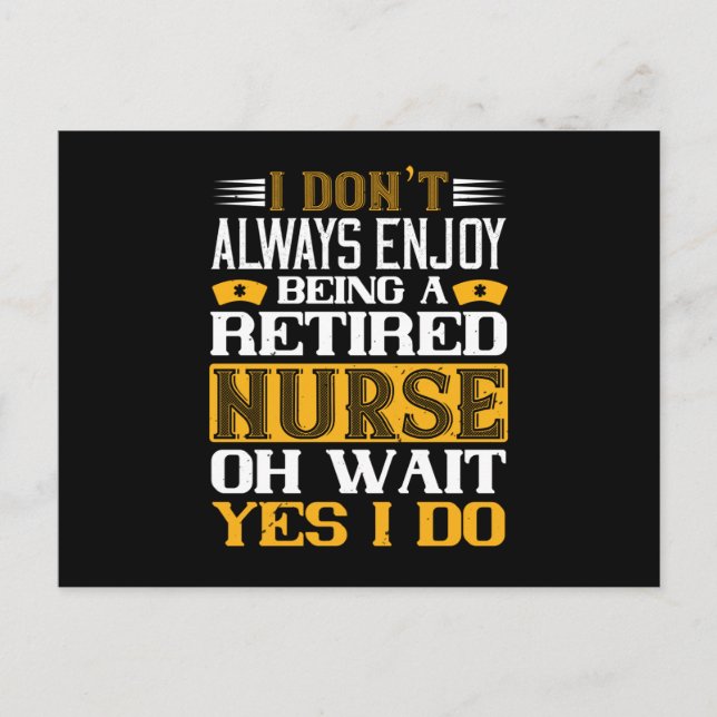 Cartão Postal Corona Enfermeiros - Ser uma Enfermeira Aposentada (Frente)