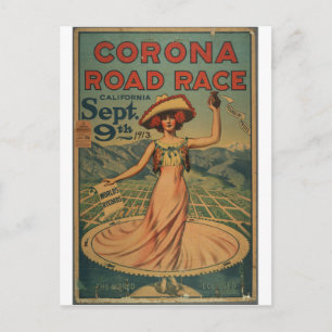 Cartão Postal Corona Road Race - 1913