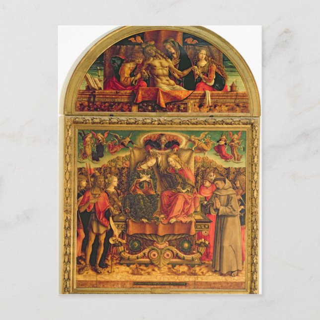 Cartão Postal Coronação da Virgem (Frente)