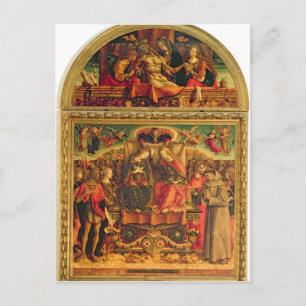 Cartão Postal Coronação da Virgem