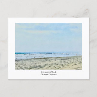 Cartão Postal Coronado Beach California Watercolor Impressão