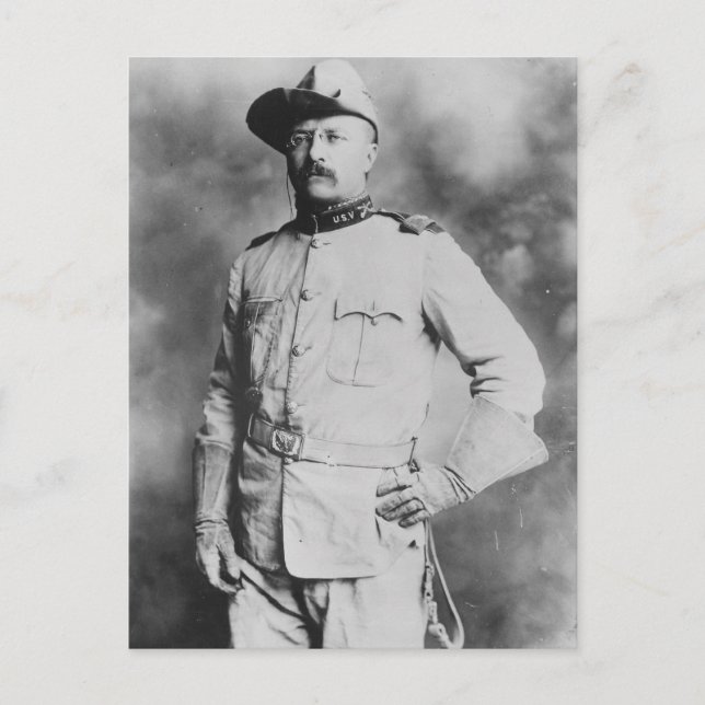 Cartão Postal Coronel Theodore Roosevelt, 1898. (Frente)