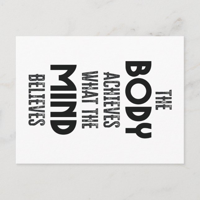 Cartão Postal Corpo e mente (Frente)