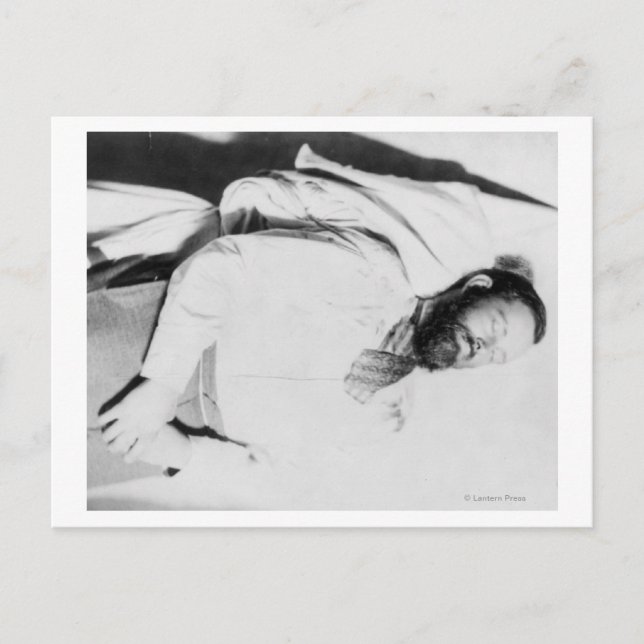 Cartão Postal Corpo morto do Outlaw Jesse James Photoógrafo (Frente)