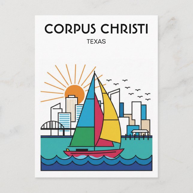 Cartão Postal Corpus Christi Texas (Frente)