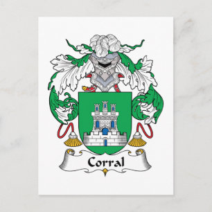 Cartão Postal Corral Family Crest