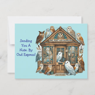 Cartão Postal Correio da Coruja Genérico