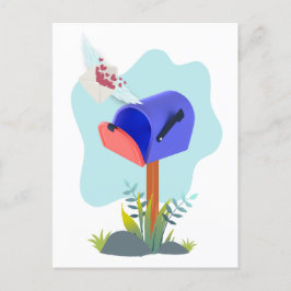 Cartão Postal Correio de Caixa de Correio primavera