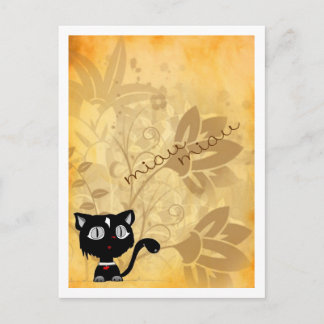Cartão Postal Correio de gato