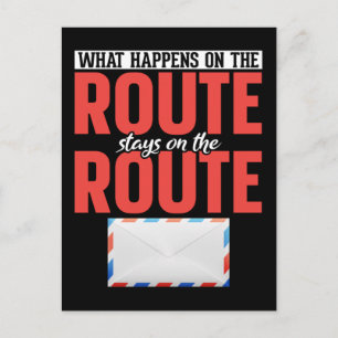 Cartão Postal Correio Funny Mail Carrier