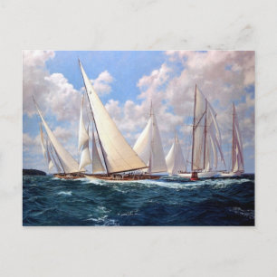 Cartão Postal Correndo ao redor da boia