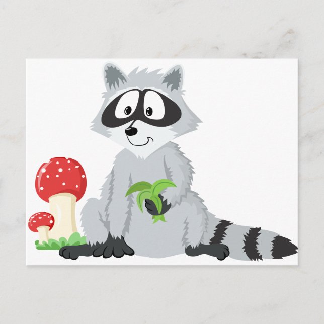 Cartão Postal Corrente de Animais Florestais (Frente)