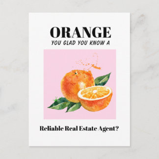Cartão Postal corretor de imóveis engraçado Marketing Mailer lar