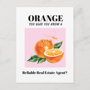 Cartão Postal corretor de imóveis engraçado Marketing Mailer lar