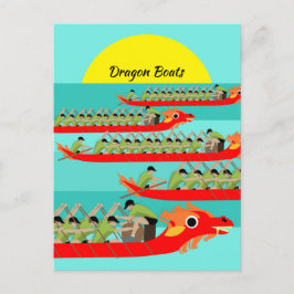Cartão Postal Corrida de Barcos Dragões