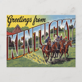 Cartão Postal Corrida de Cavalos do Kentucky Derby