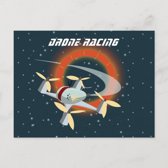 Cartão Postal Corrida de Drone (Frente)