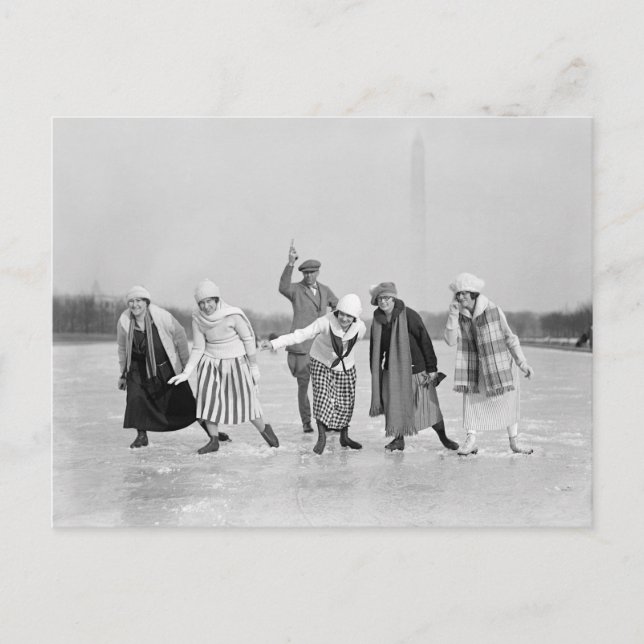 Cartão Postal Corrida de Ice, 1925 (Frente)