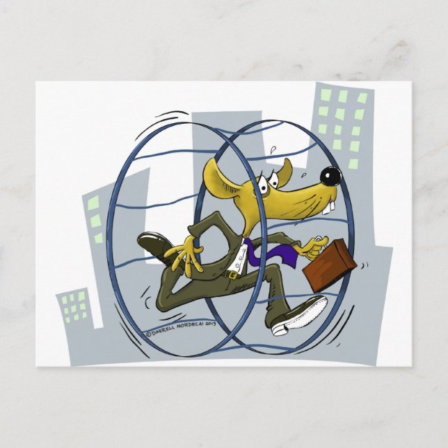 Cartão Postal corrida de ratos (Frente)