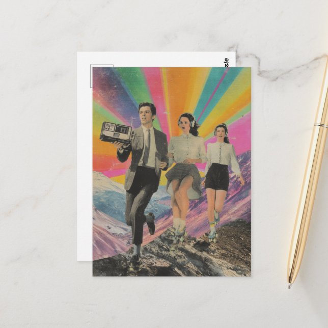 Cartão Postal Corrida e patinagem no Planalto das Montanhas (Frente/Verso In Situ)