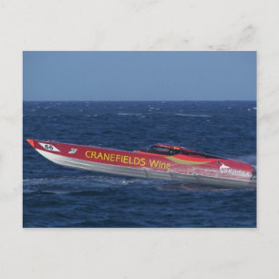 Cartão Postal Corrida em Powerboat Offshore