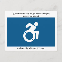 Cartão Postal Corridas em cadeiras de rodas