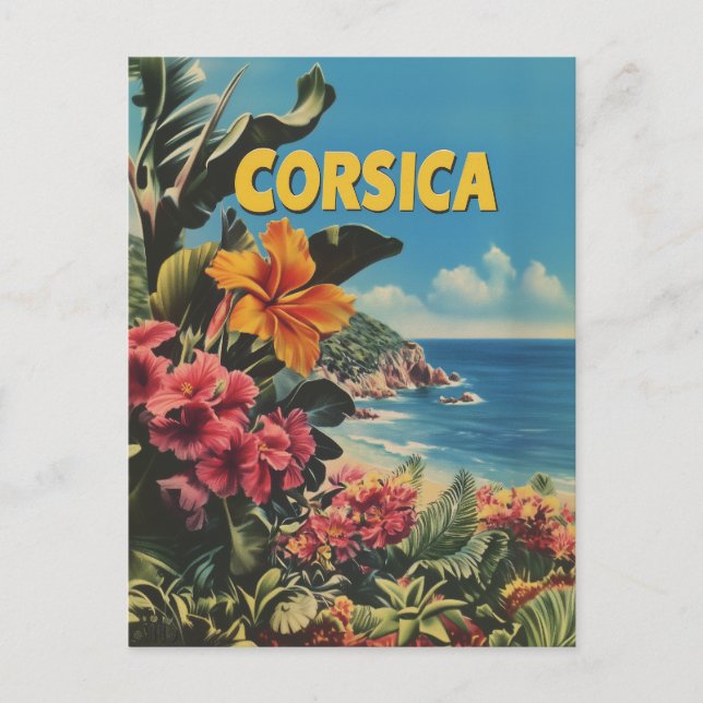Cartão Postal Corsica Vintage (Frente)