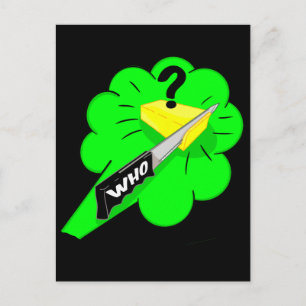 Cartão Postal Cortando A Gíria Do Fart Do Queijo