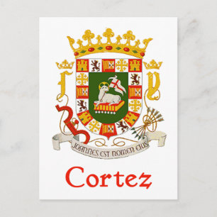 Cartão Postal Cortez Shield de Porto Rico