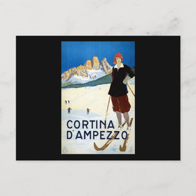 Cartão Postal Cortina D'ampezzo (Frente)