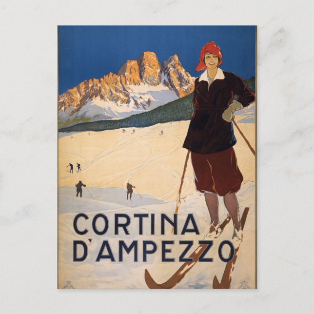 Cartão Postal Cortina d'Ampezzo (Frente)