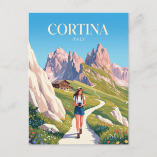 CARTÃO POSTAL CORTINA ITÁLIA