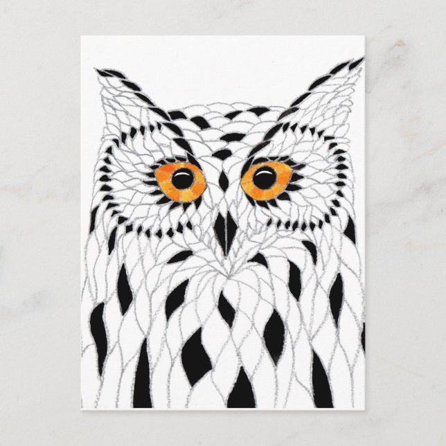 Cartão postal coruja (Frente)