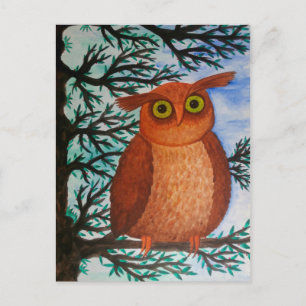 Cartão postal coruja
